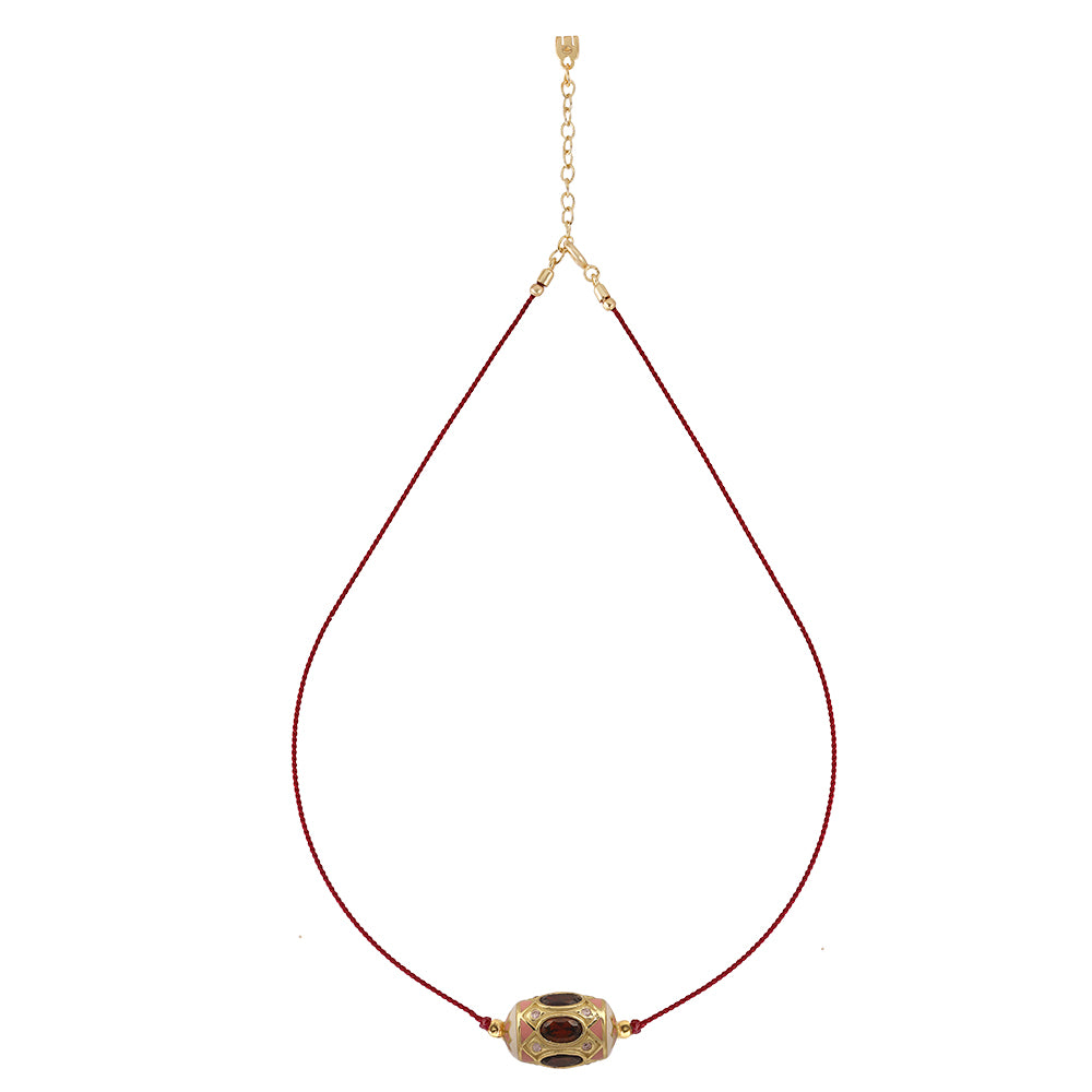 Collier Cien fuegos Fil rouge