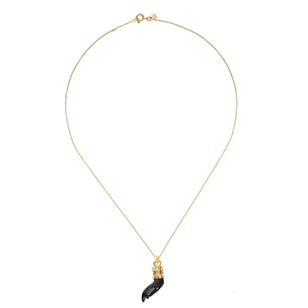 Collier Gyan Mudra Noir Onyx