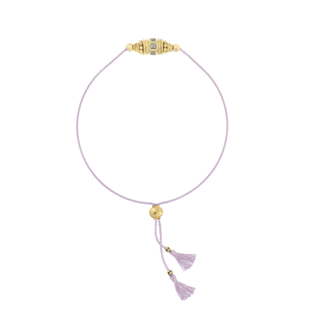 Bracelet Rakhi 2 Labradorite Lilac