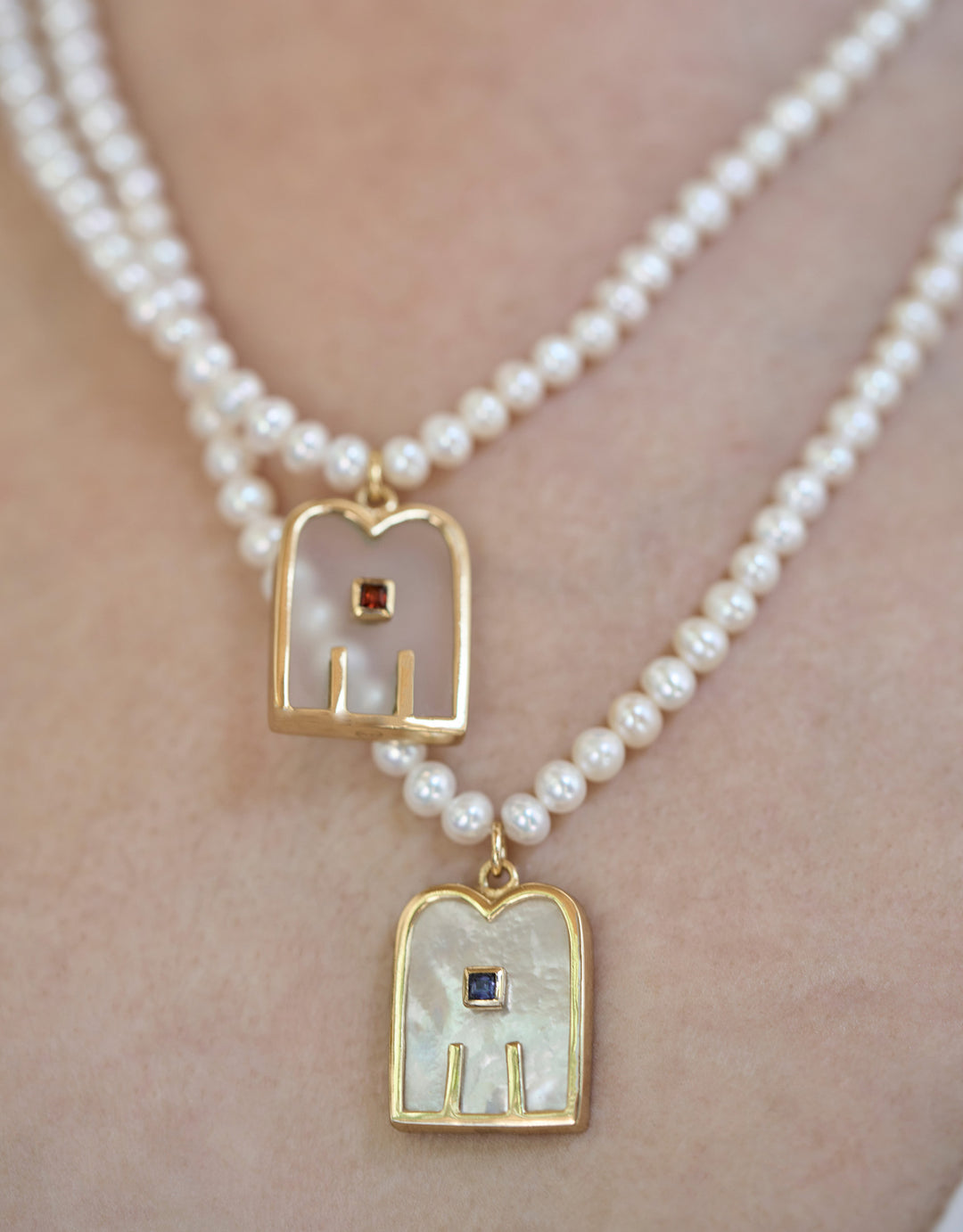 Collier Thali Perle Cristal