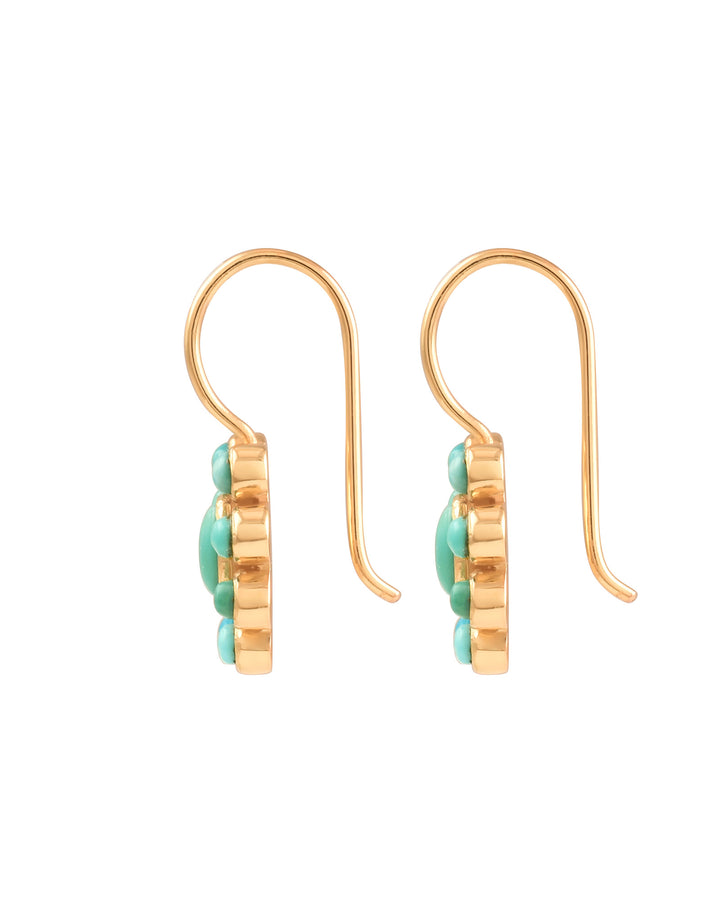 Boucles d’Oreilles 9 Planètes Turquoise
