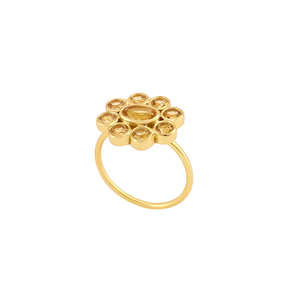 9 Planets Ring 2 Citrine