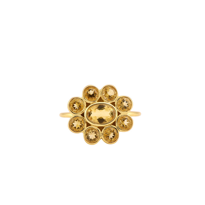 9 Planets Ring 2 Citrine