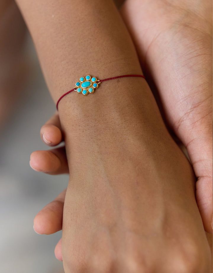 Bracelet 9 Planètes turquoise