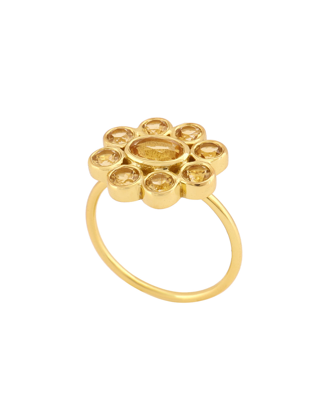 9 Planeten Ring Citrin