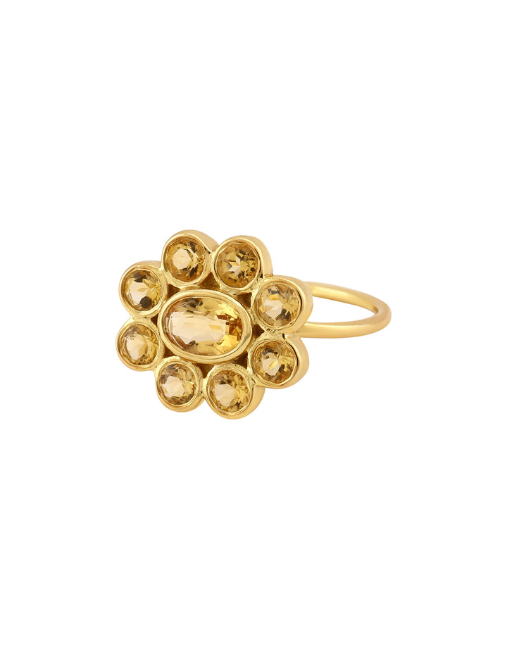 9 Planeten Ring Citrin