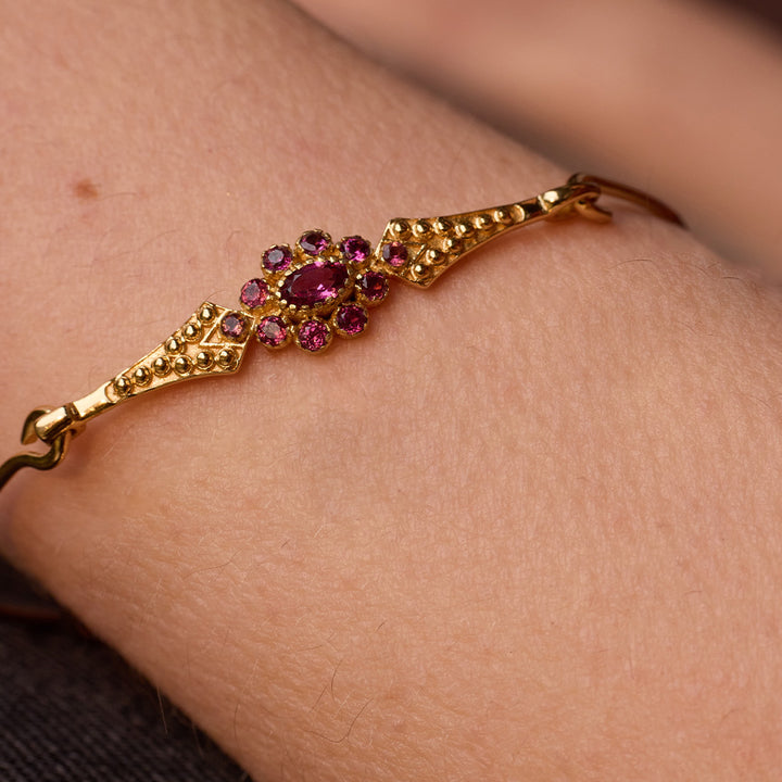 Anne Bracelet 2 Grenat rose