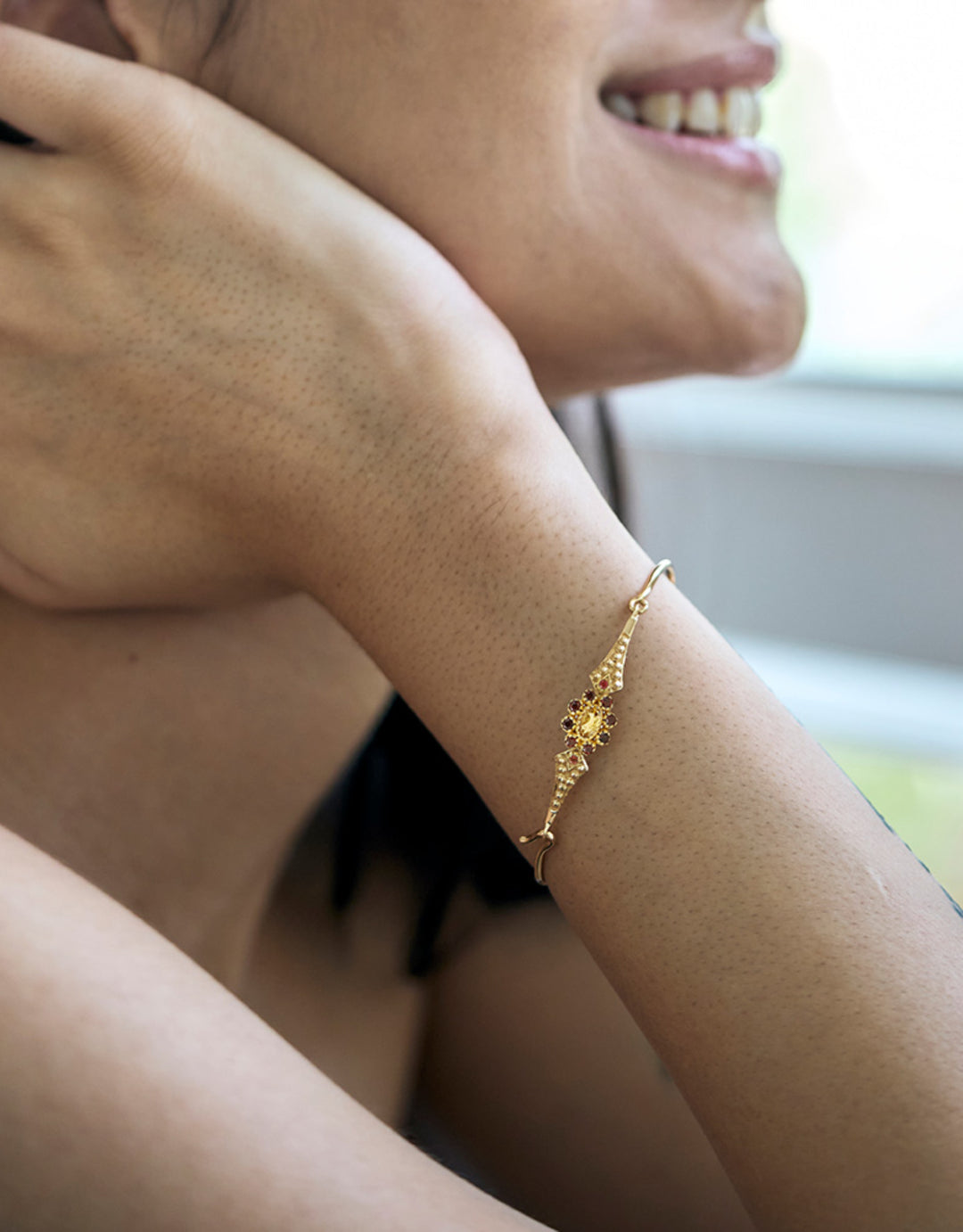 Bracelet Anne Citrine Grenat