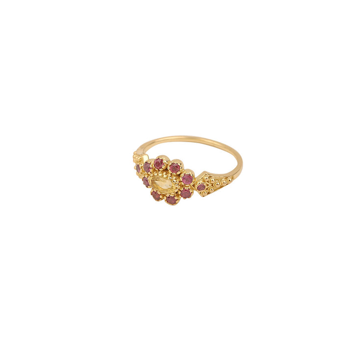 Anne Bague Citrine Grenat