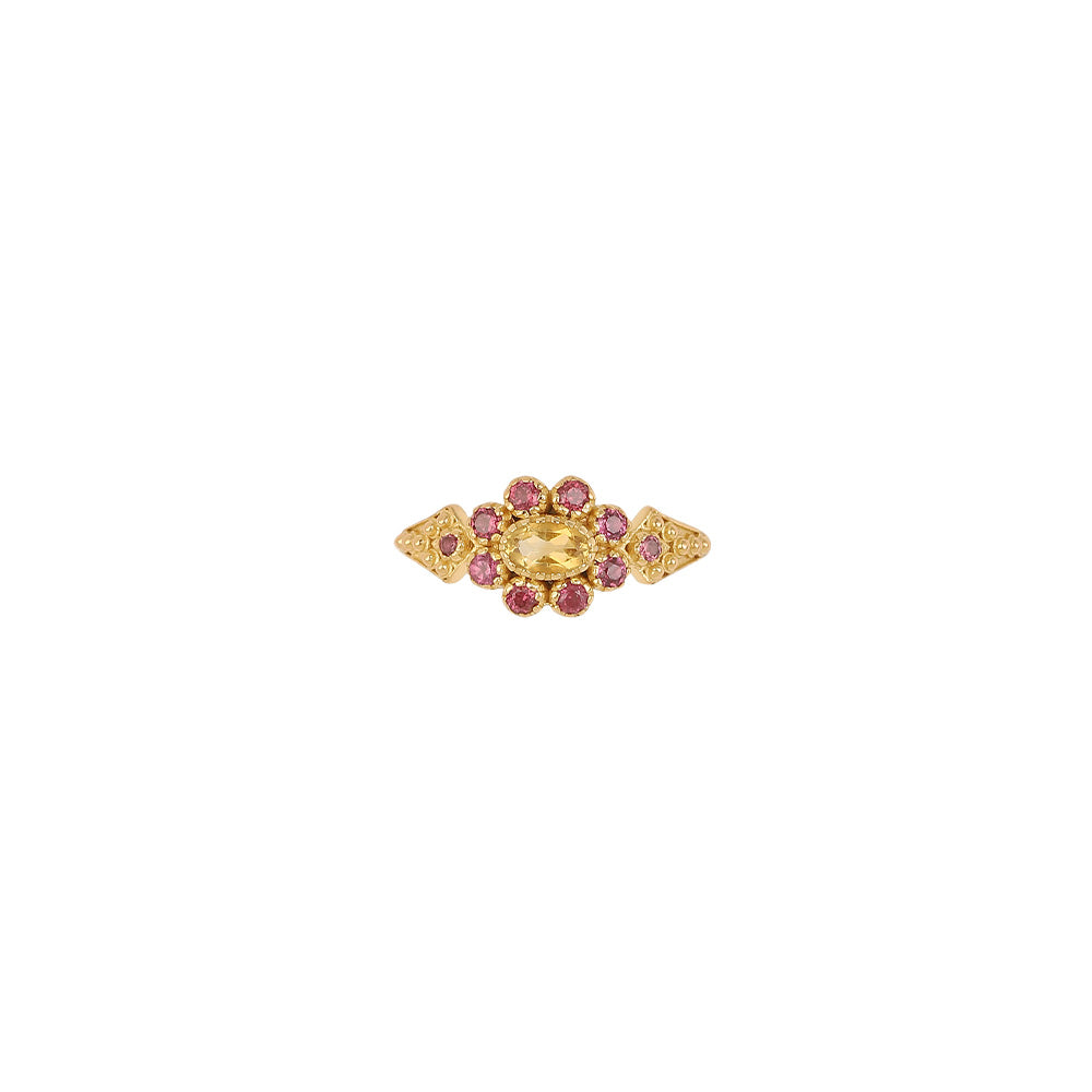 Anne Bague Citrine Grenat