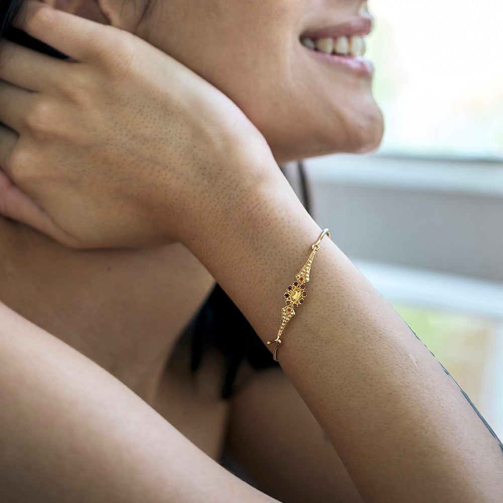 Anne Bracelet Citrine Grenat