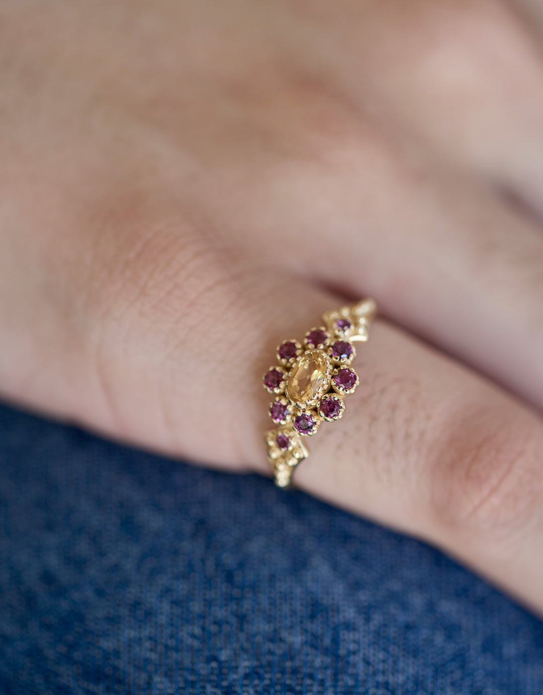 Anne Ring Citrine Garnet