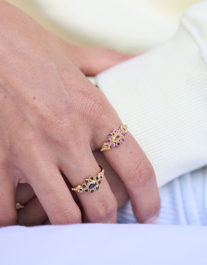 Anne Ring Citrine Garnet