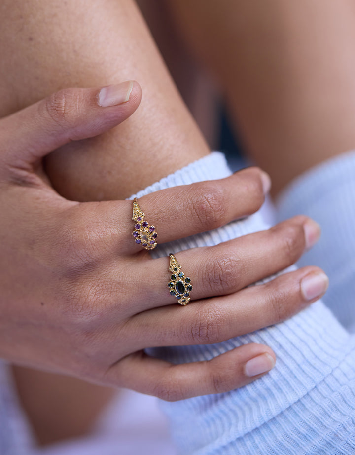 Anne Ring Citrine Garnet