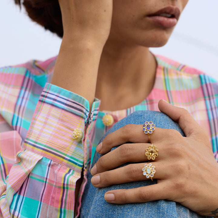 9 Planets Ring 2 Citrine