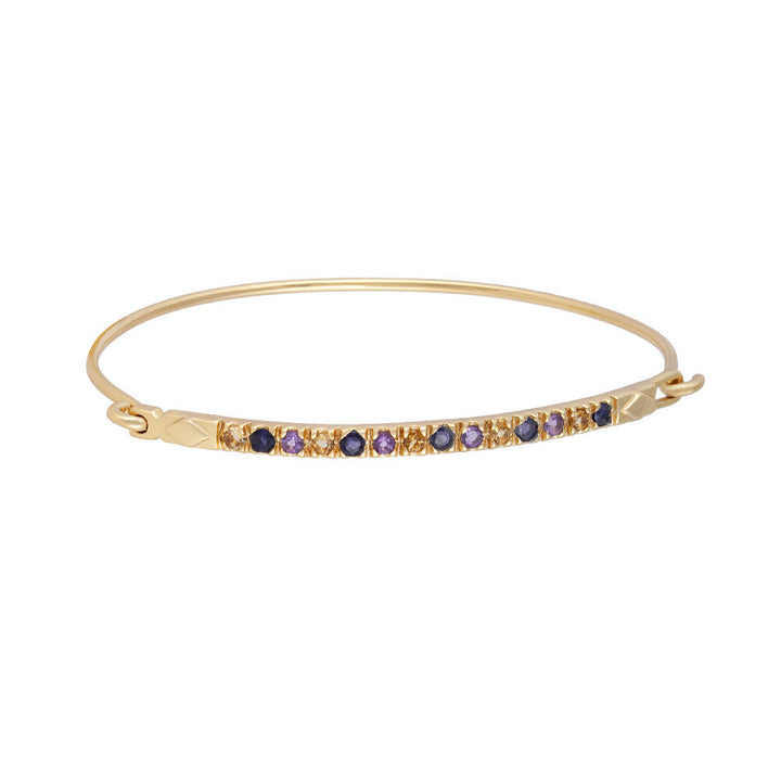 Barbara 2 Citrine/Amethyst/Iolite Cuff