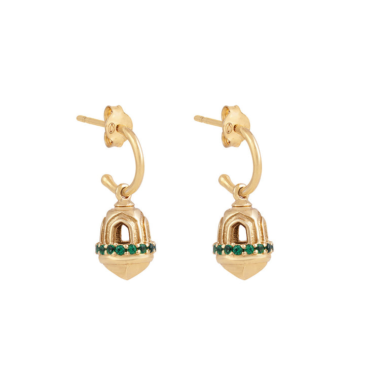 Temple Green Zircon Boucles d’oreilles