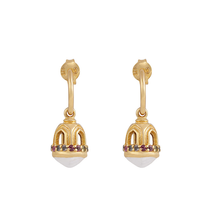 Temple Multi Tourmaline Boucles d’oreilles