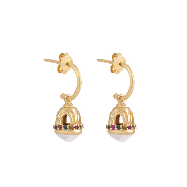 Temple Multi Tourmaline Boucles d’oreilles