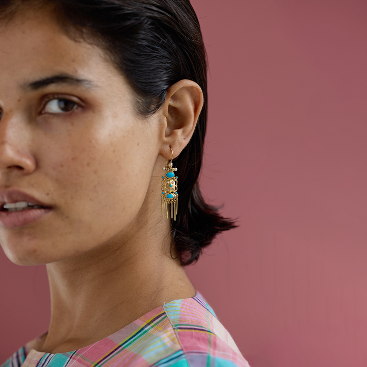Emily 4 Turquoise Boucles d’oreilles