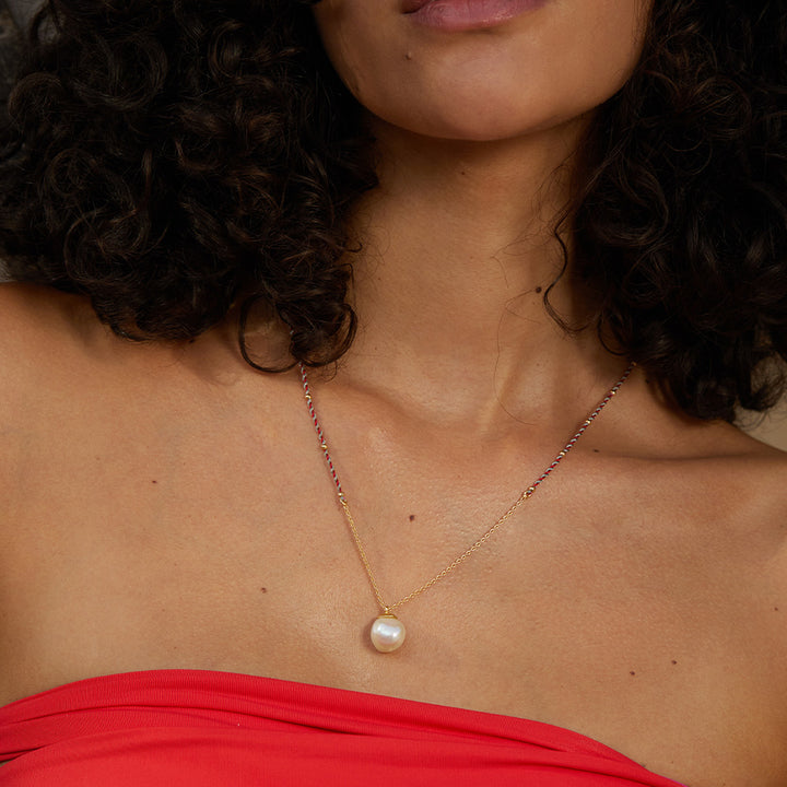 Bora Bora Collier White pearl