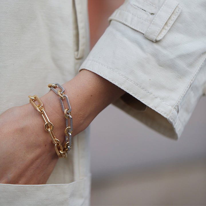 Buren Chaine Bracelet Bicolore