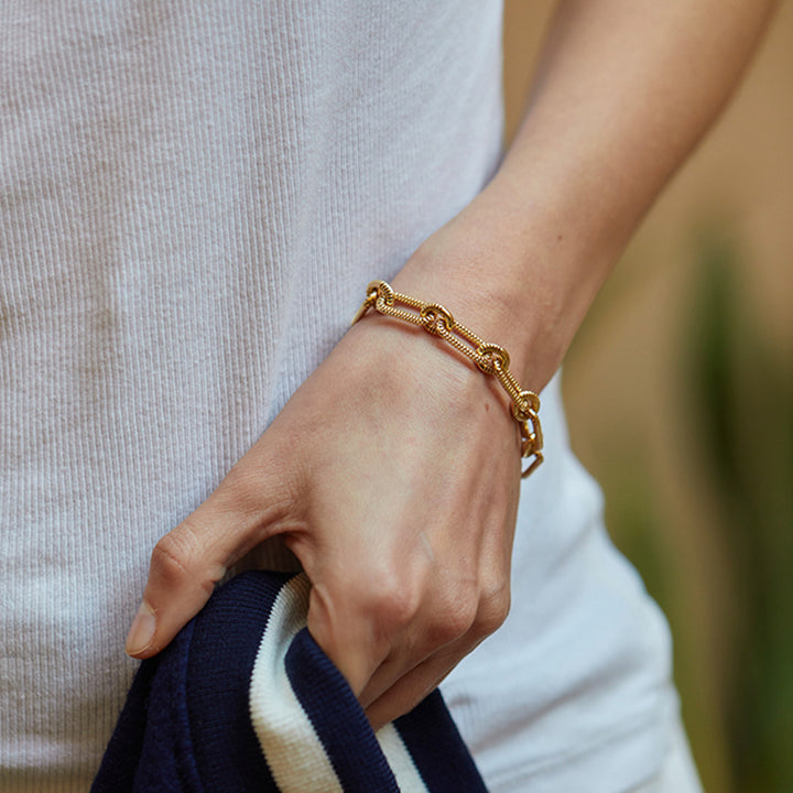 Buren Chaine Bracelet or