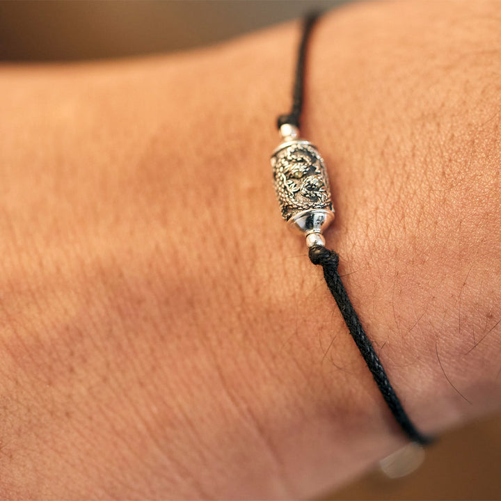 Rakhi Shiva men Fil noir Bracelet
