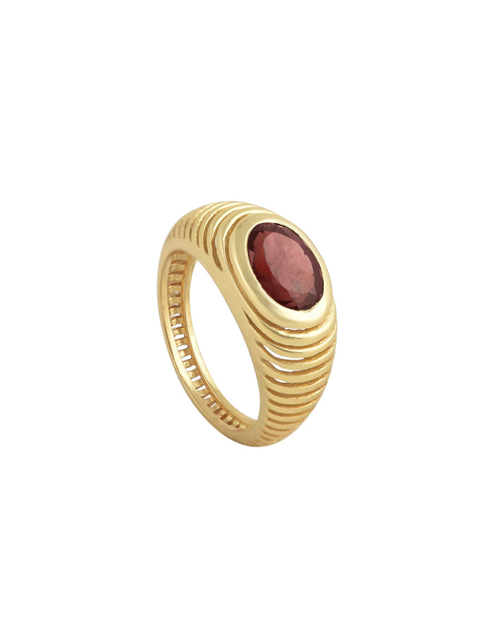 Ring Buren Pinky Granat
