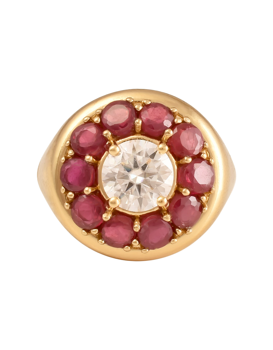 Bague Marigold moissanite Rubis
