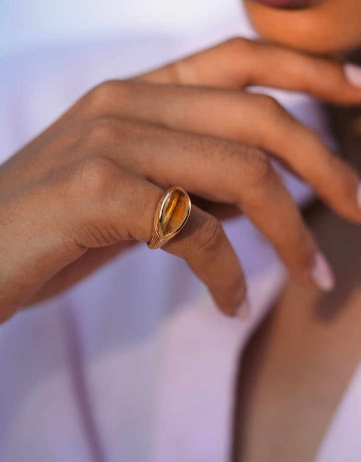 Buren Citrine Ring