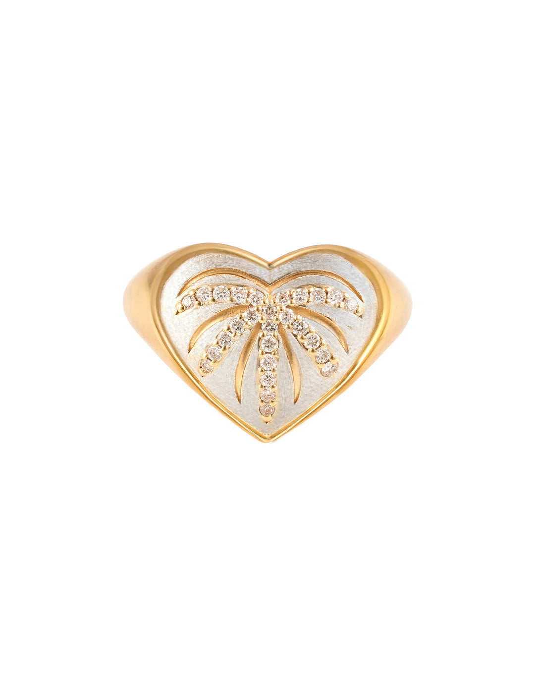 Bague Palme bohème chic en argent plaqué or 24 carats avec moissanite, design palmier et feu d'artifice