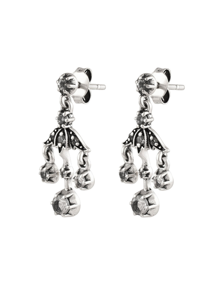 Boucle D’Oreilles Emma Argent Oxydé