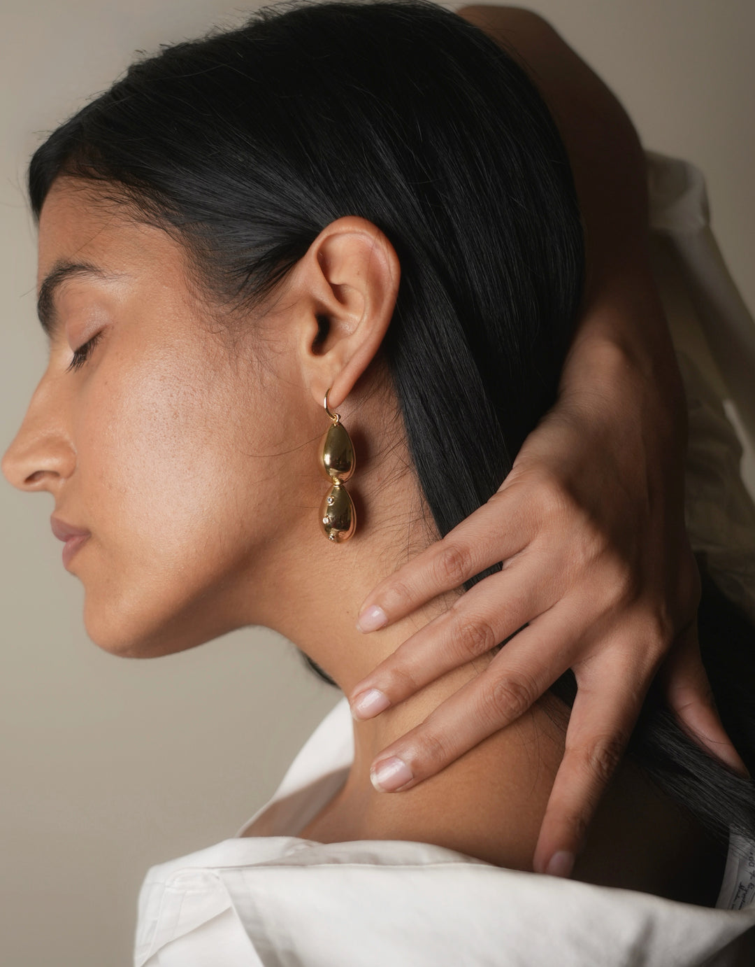 Naga Earrings Gold