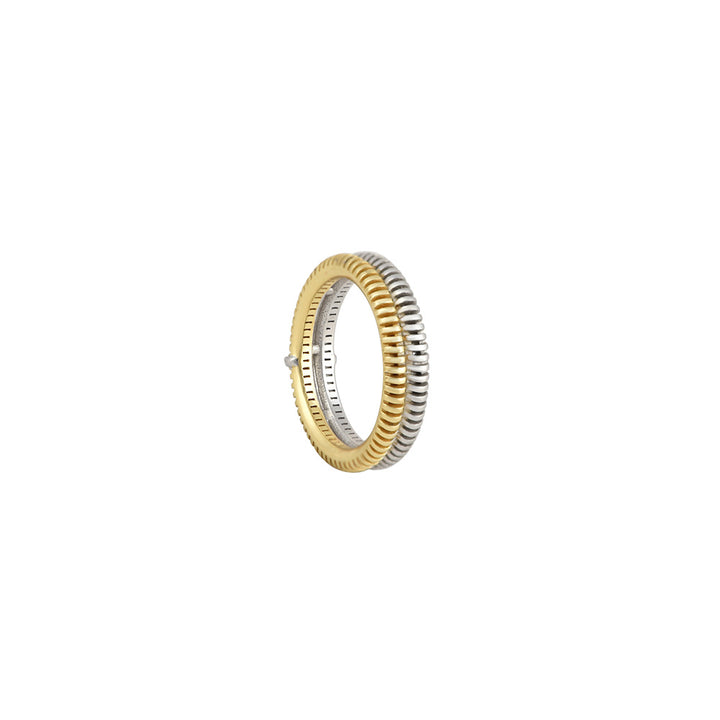 Buren Band Bague Bicolore