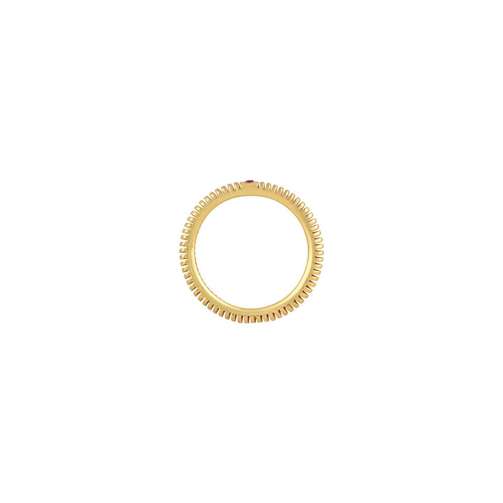 Buren Band Bague Saphir Rose