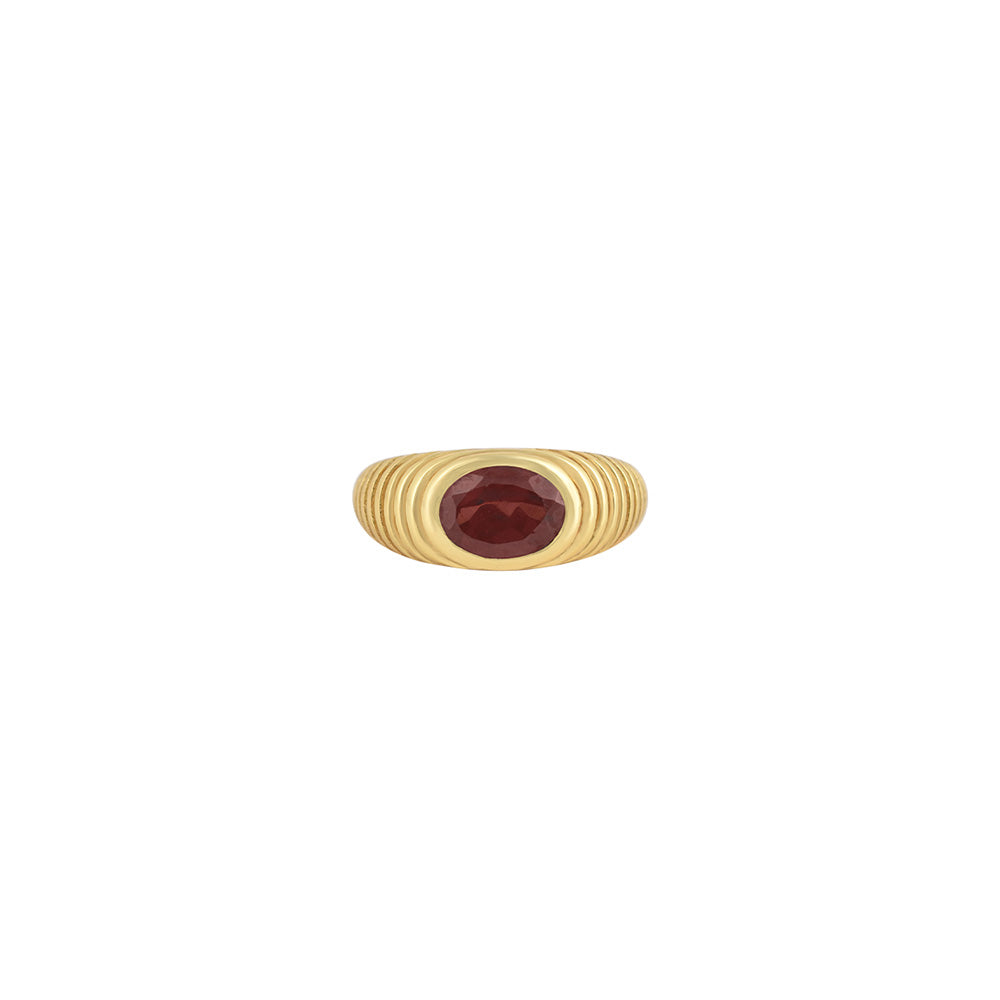 Buren Bague Pinky Grenat