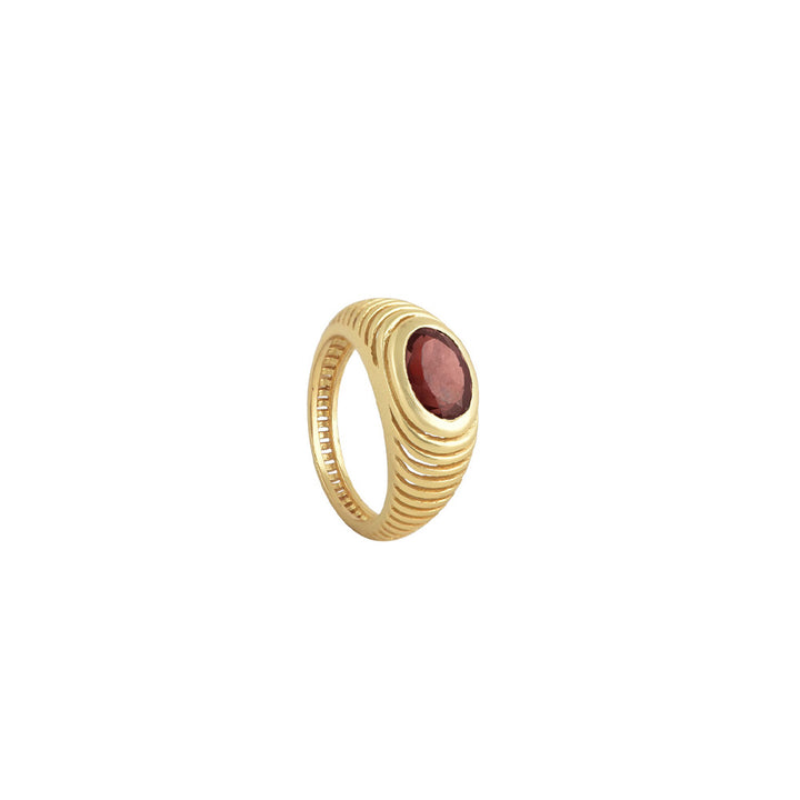 Buren Bague Pinky Grenat