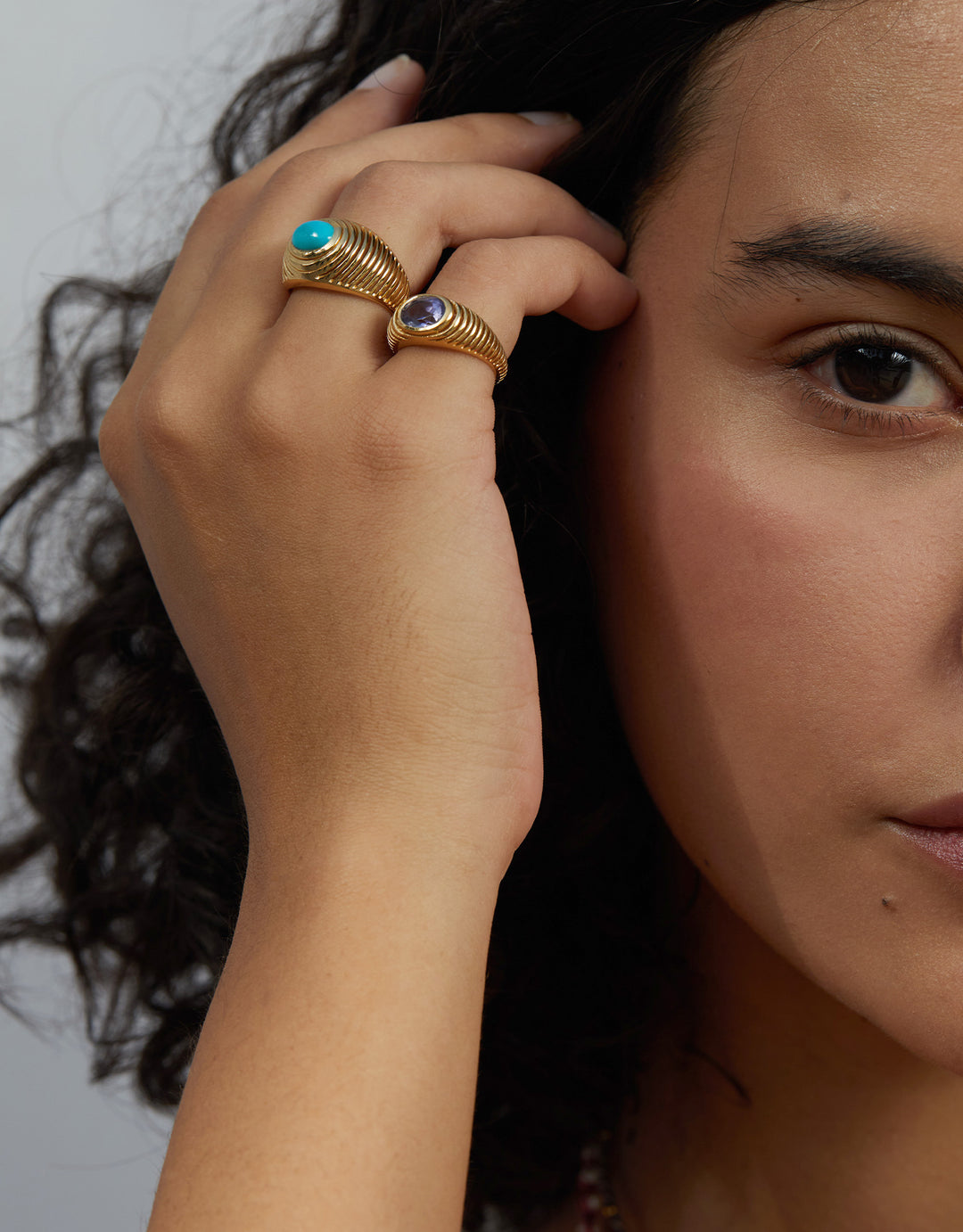 Buren Chubby Turquoise Ring