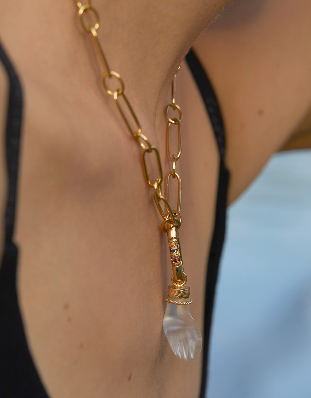 Charm Gyan Mudra Kristall