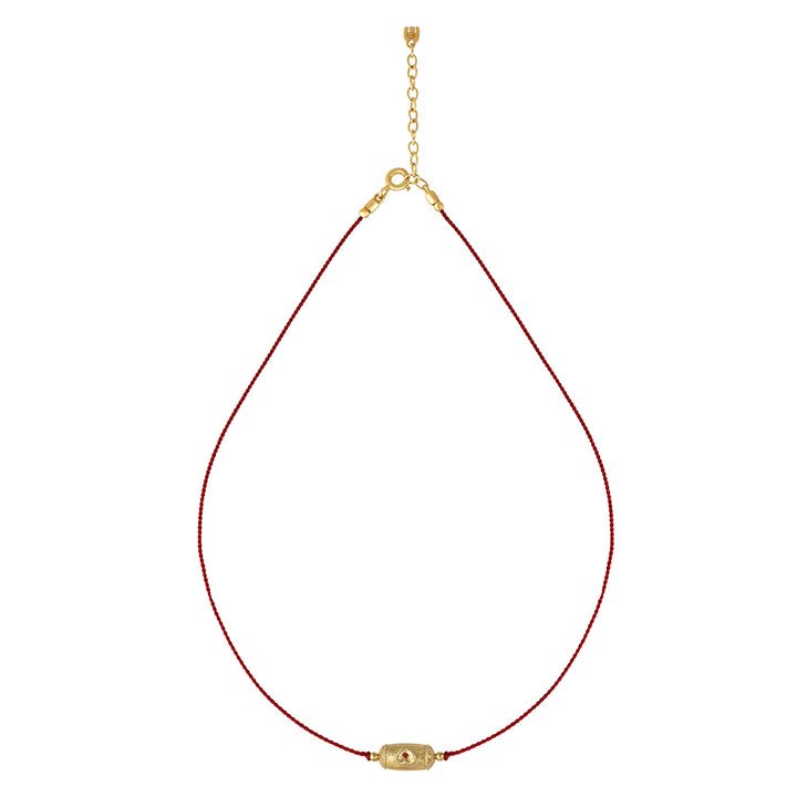 Choker Rakhi Mon coeur fil rouge