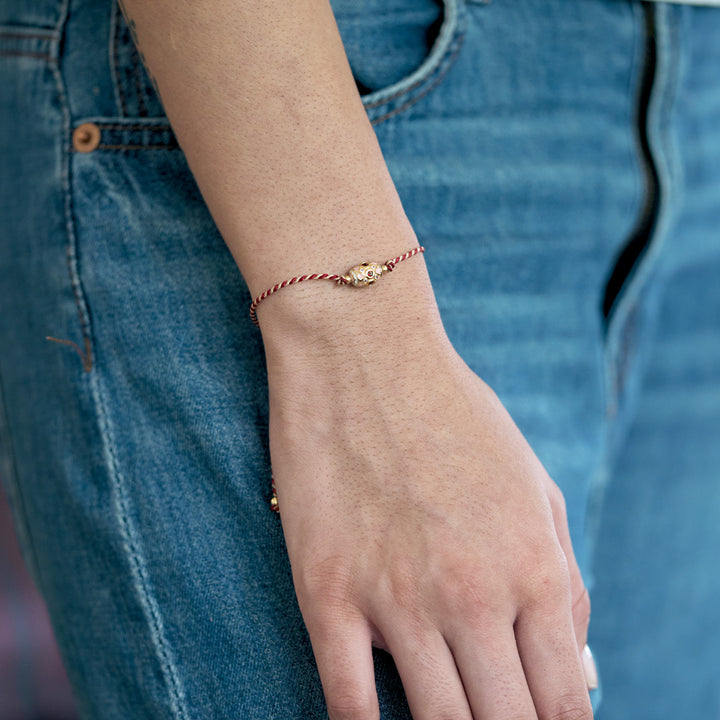 Cien Fuegos Mini bicolor thread Bracelet