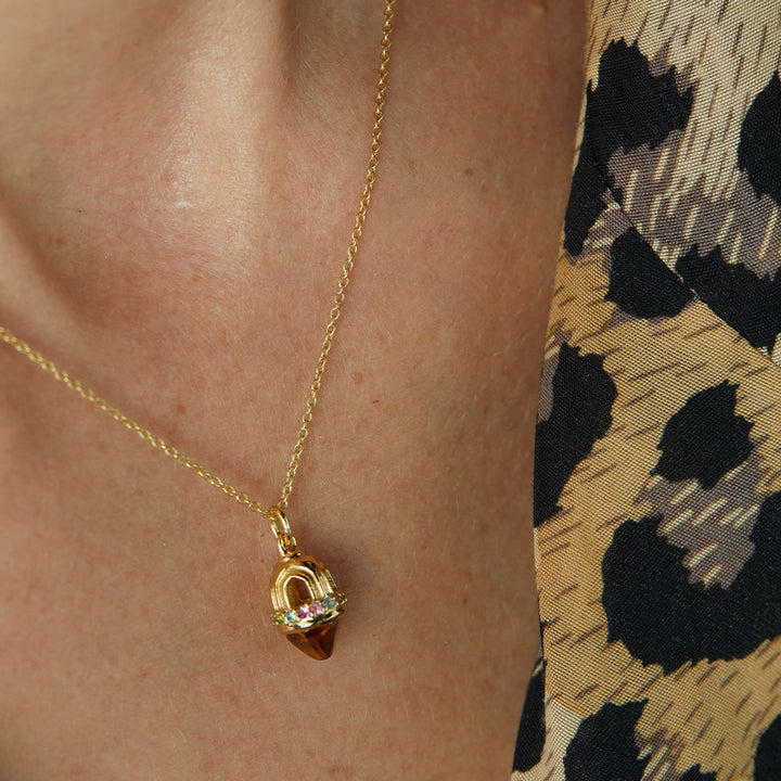 Collier Temple 1 Citrine