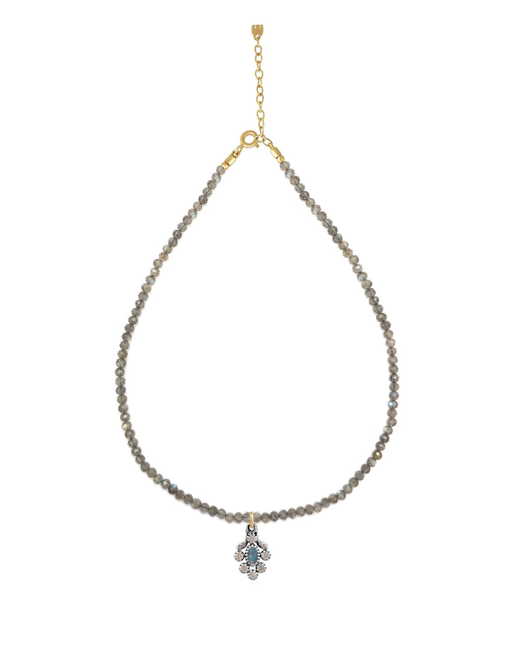 Collier Diana Pierre Labradorite