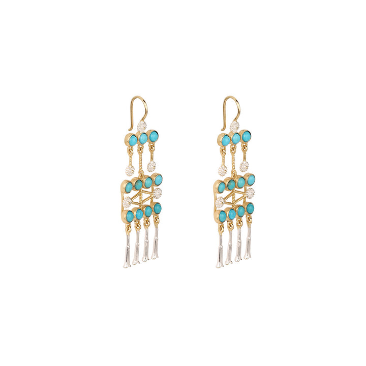 Frida 2 Turquoise Boucles d'oreilles
