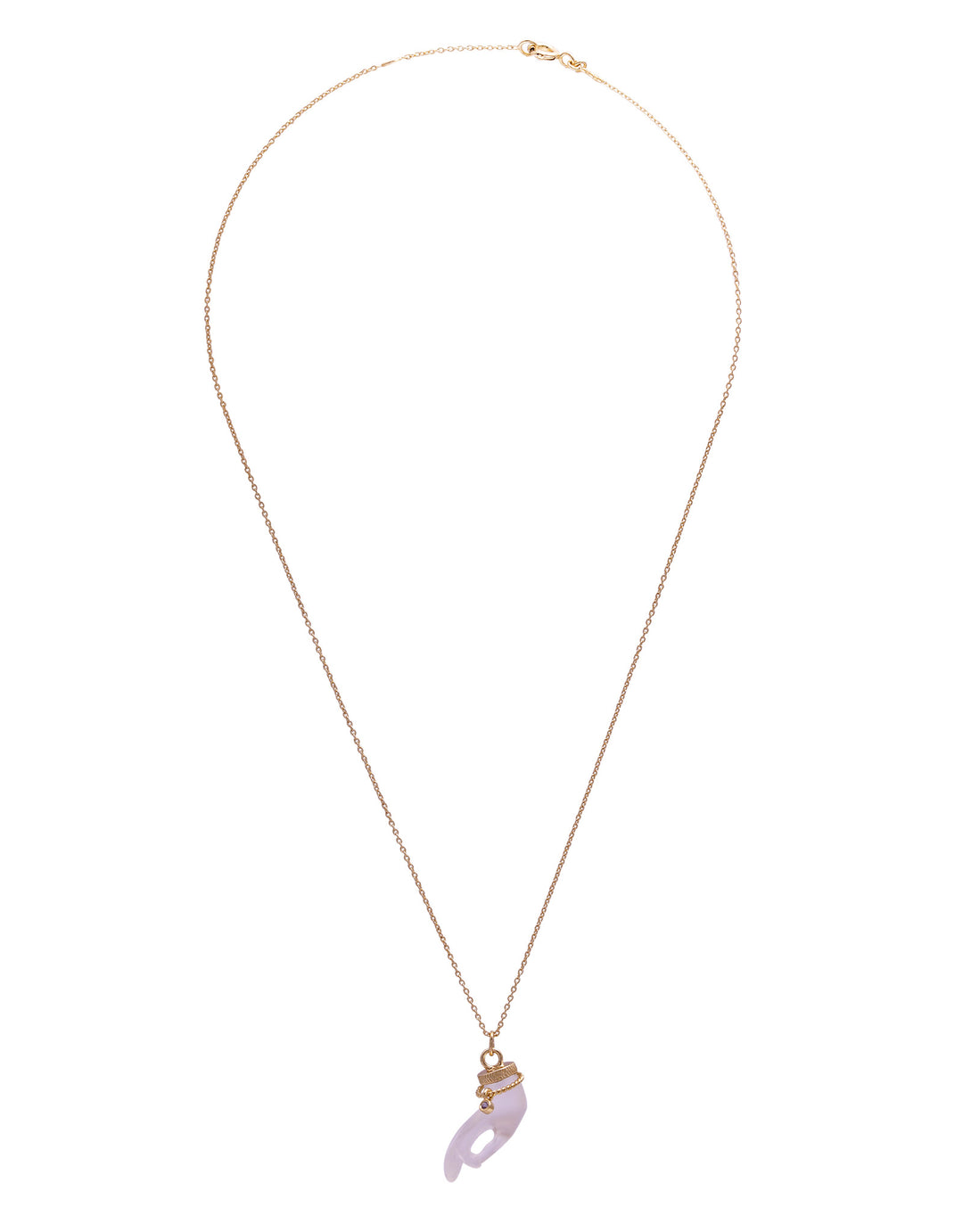 Collier Gyan Mudra Crystal Chain Fine