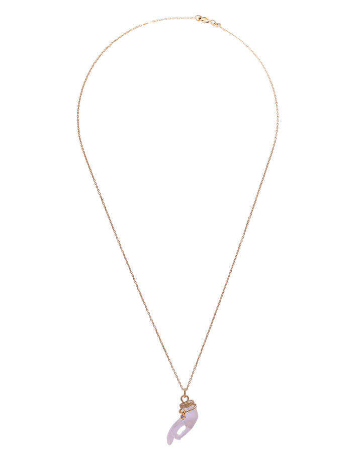 Collier Gyan Mudra Crystal Chain Fine