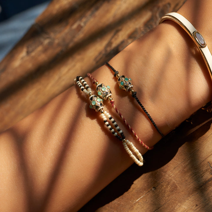 Havana fil noir Bracelet
