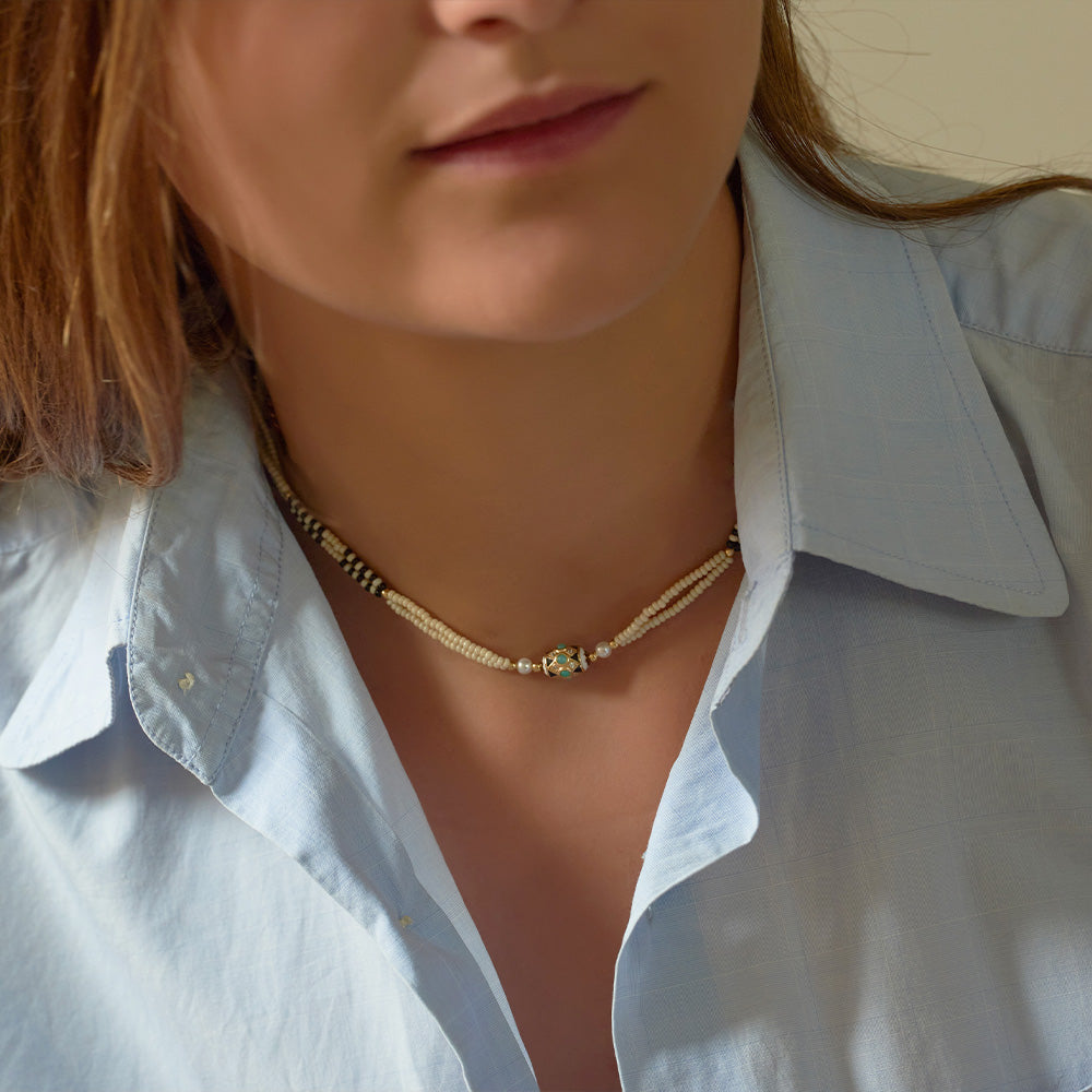 Collier Havana Rocaille