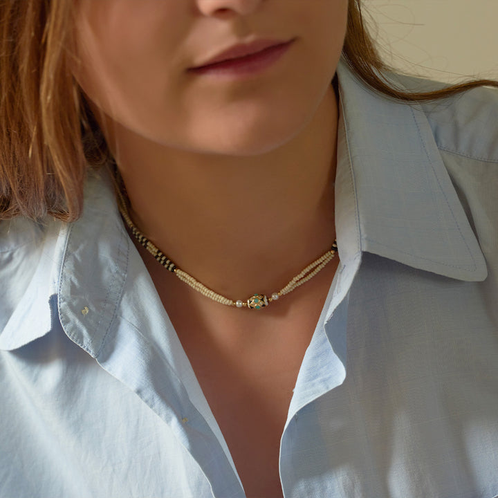 Collier Havana Rocaille